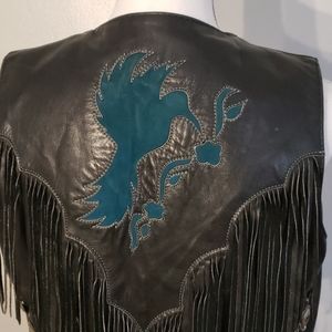 Authentic Vintage American Leather Vest